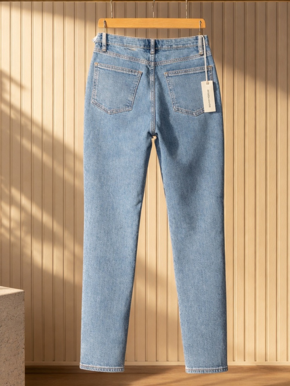 Aritzia Light Blue Straight-Leg Jeans - Picture 2 of 7